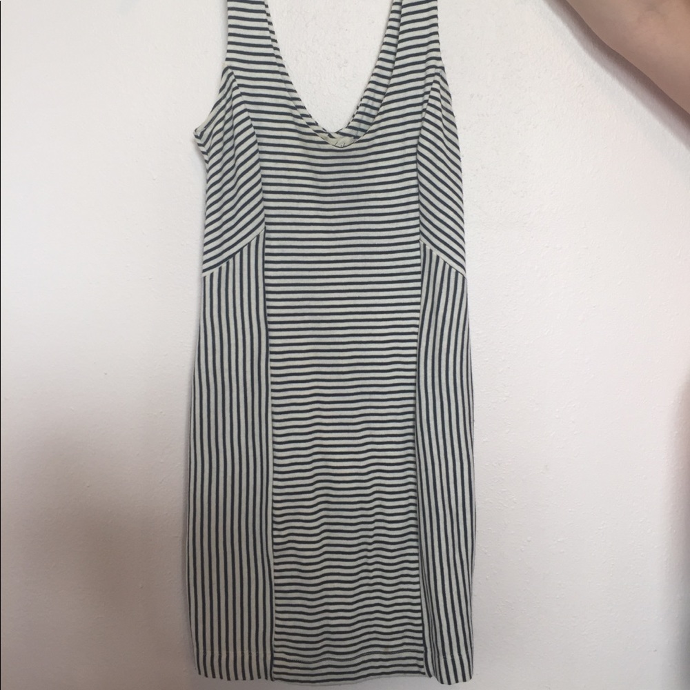 Navy and White Mini Dress